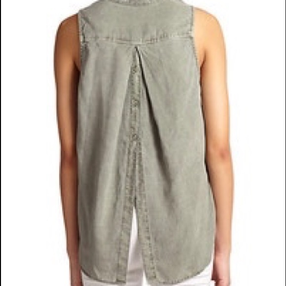 Cloth and Stone Button Back Front Sleeveless Tank - Picture 13 of 13